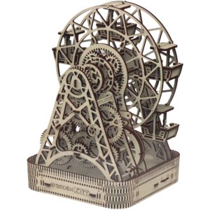 Wooden City Ferris Wheel Model glue free model kit