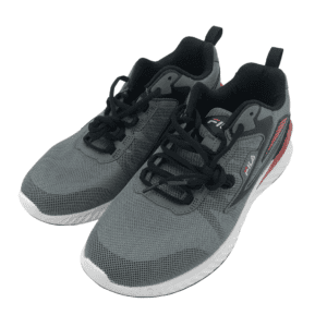 Fila Men's Running Shoes / Trazoros Energized 2 / Grey w/ Red & White Trim / Various Sizes