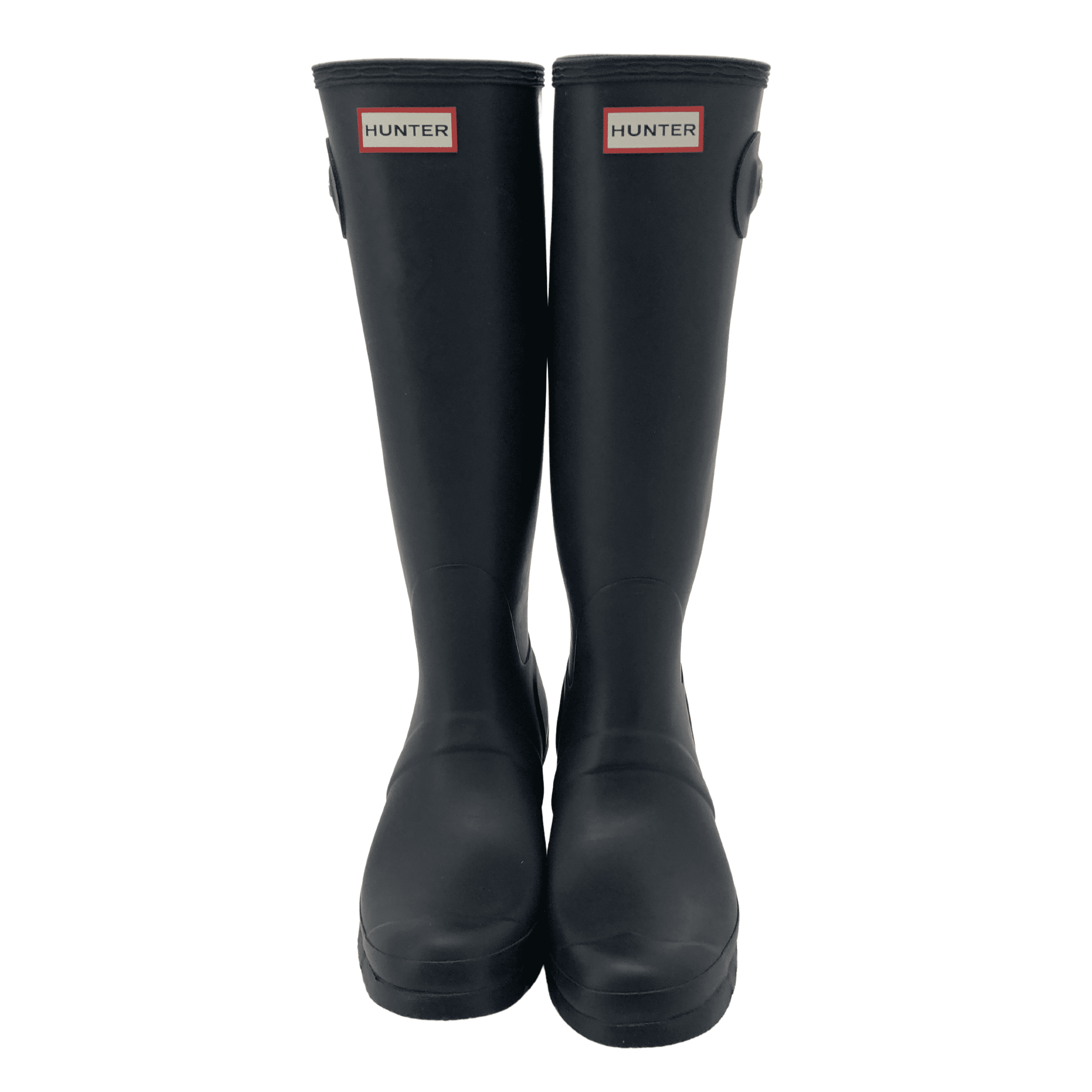 Hunter Wellington Womens Rain Boots | Original Tall | Navy Blue | US 8