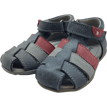 Romanini Toddler Boy's Sandals: Blue & Red / Various Sizes