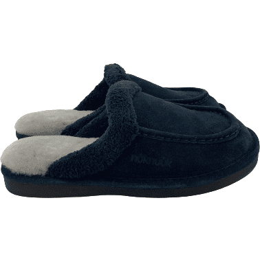 NukNuuk Men's Slippers: Leather: Navy: Size 10