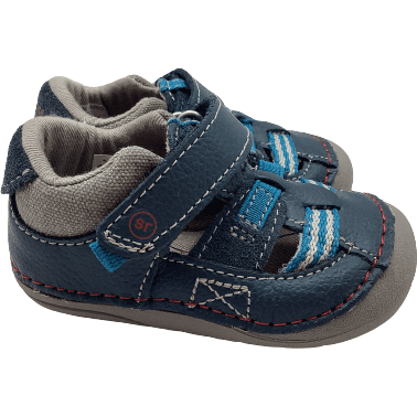 Stride Rite Toddler Boy's Shoes: Blue and Grey: Antonio: Size 3M
