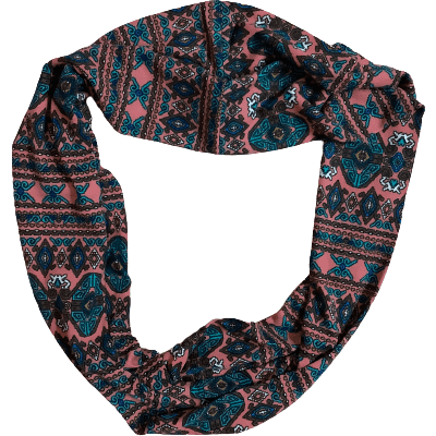 Women's Fashion Scarf: Peach Patterned: One Size