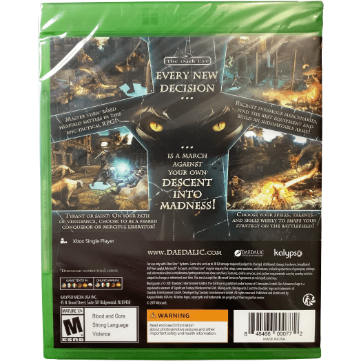 Xbox One "Blackguards 2" Game: Video Game: New