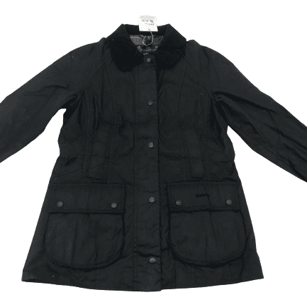 Barbour Beadnell Women's Wax Jacket / Blue Tarton / Size 6
