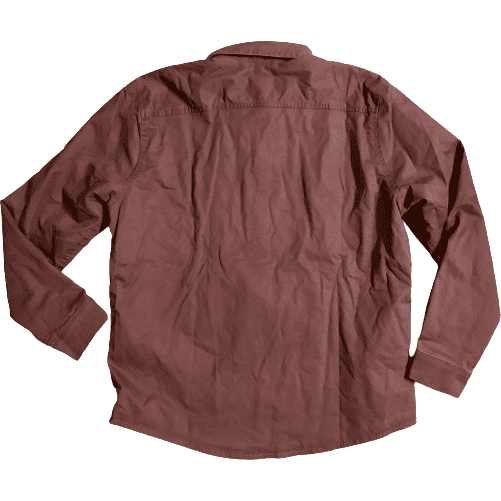 Eddie Bauer Men's Jacket: Fleece Lined Shirt Jacket: Burnt Orange: Size L