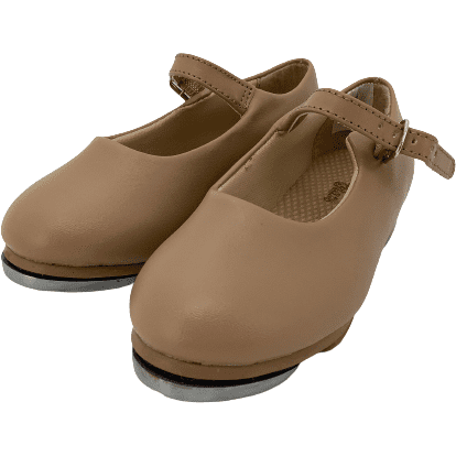 Dance Class by TrimFoot Company Girl's Tap Shoes: Caramel: Size 8.5