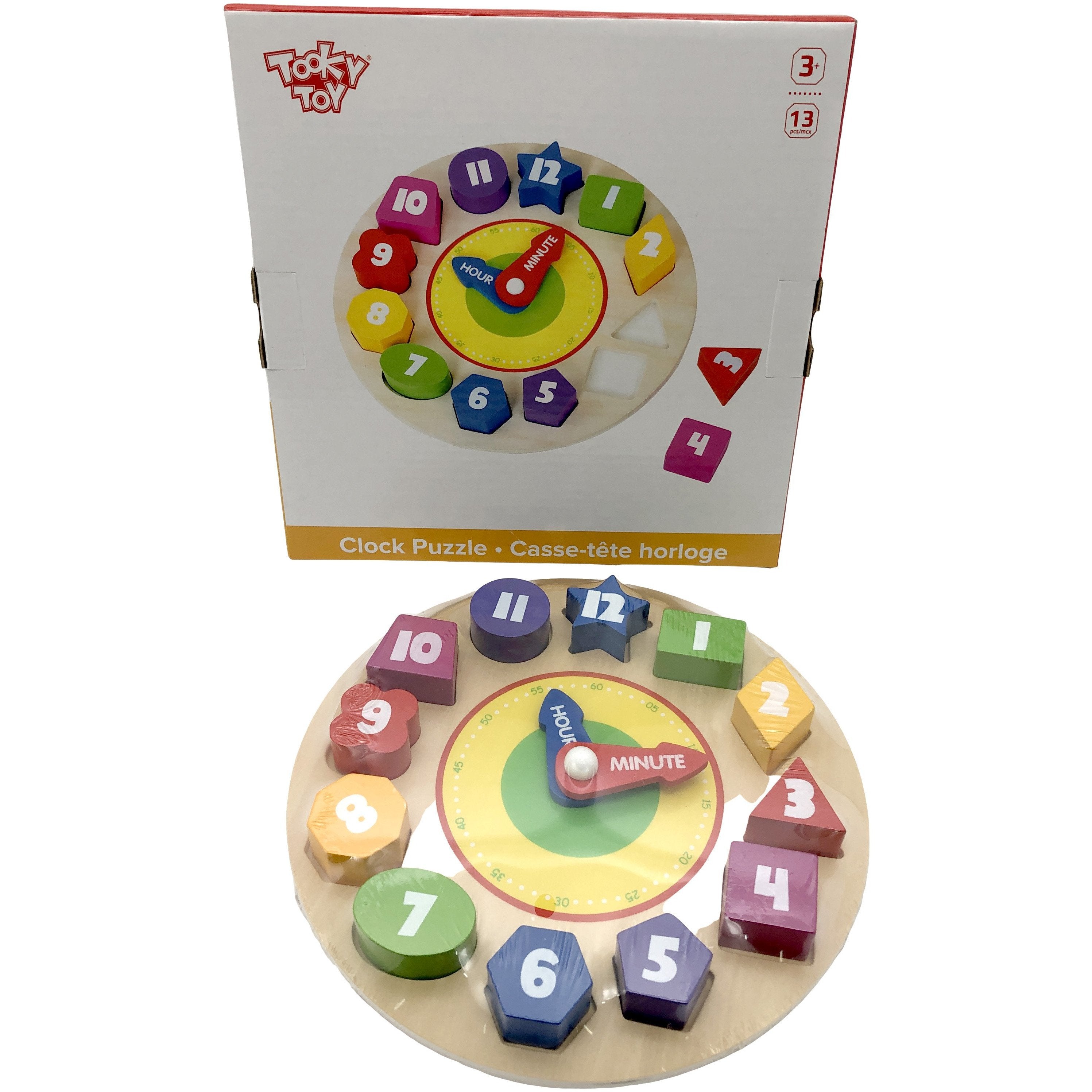 Tooky Toy Clock Puzzle: Wooden Toy