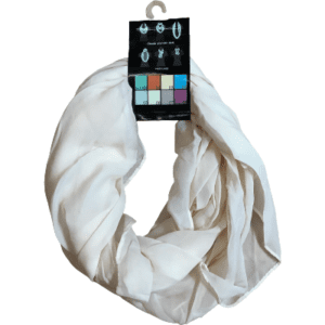 Women's Fashion Scarf: Beige: Infinity Scarf
