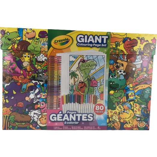 Crayola Giant Colouring Page Set: 80 Pieces
