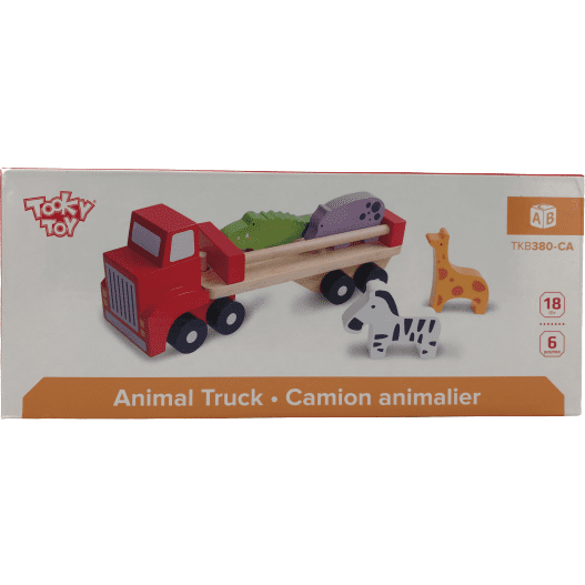 Tooky Wooden Toy Animal Truck: 6 pieces / Toddler Sensory Toys