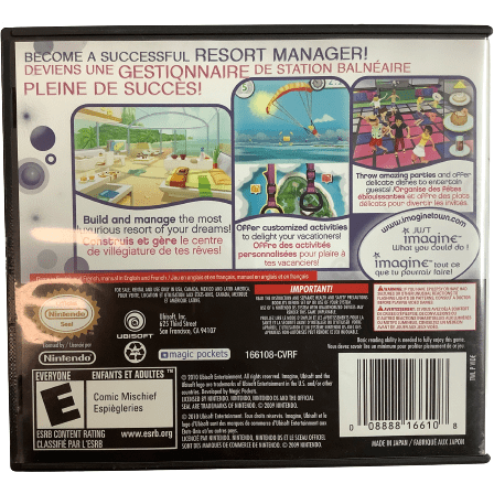 Nintendo DS "Imagine Resort Owner" Game: Video Game: Opened