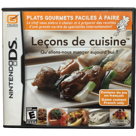 Nintendo DS "Leçons De Cuisine" Game: Video Game: Opened