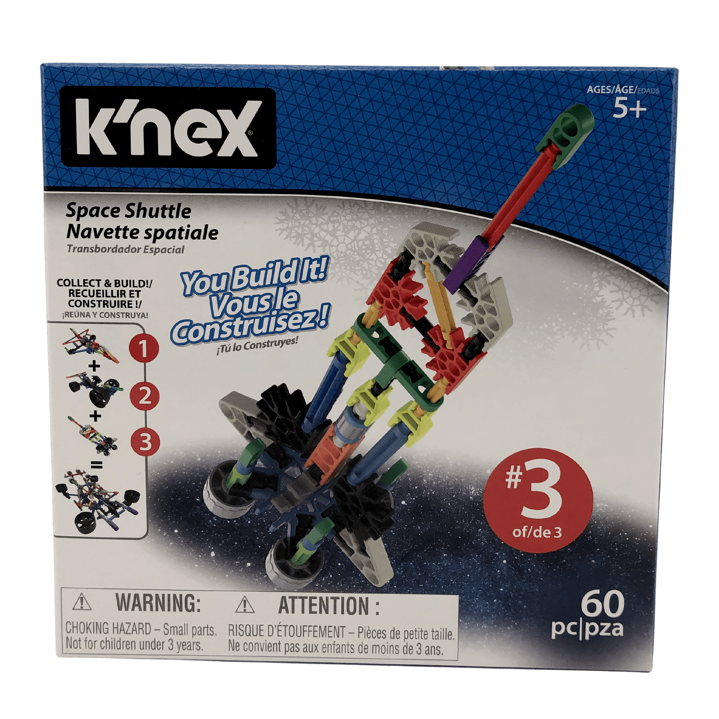 K'nex Mini STEM TOY Building Kit / Space Shuttle / 60 Piece / Ages 5+