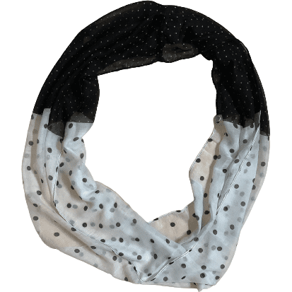 Women's Fashion Scarf: Black and Grey: Infinity (no tags)