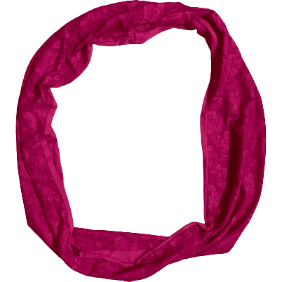 Women's Fashion Scarf: Pink Lace: Infinity (no tags)