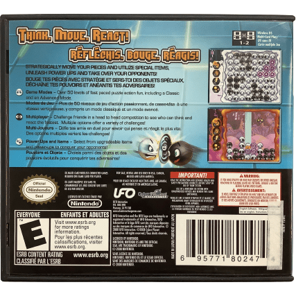 Nintendo DS "Reversal Challenge" Game: Video Game: Opened