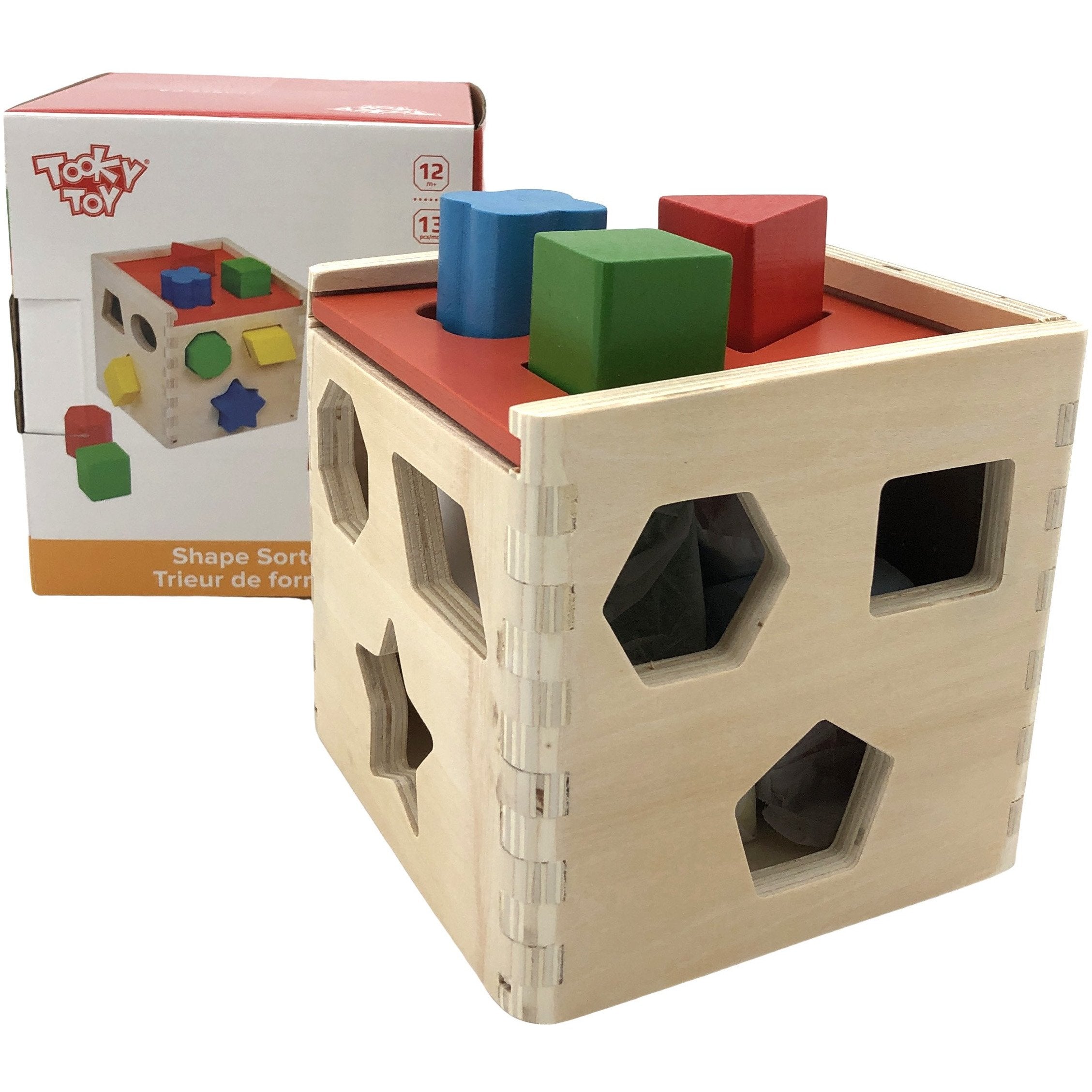 Tooky Toy Shape Sorter: Wooden Toy