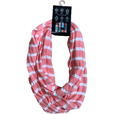 Women's Infinity Scarf: Stripes: Various Colours