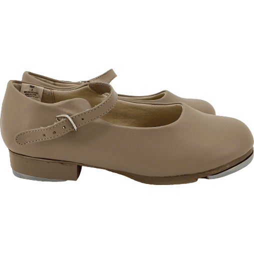 Dance Class by TrimFoot Company Girl's Tap Shoes: Tan: Size 9