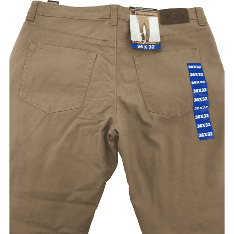 BC Clothing Men's Lined Work Pants: Tan / Various Sizes