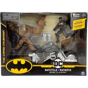 DC Comics The Caped Crusader Play Set / Batman vs Clayface with Batcycle **DEALS**