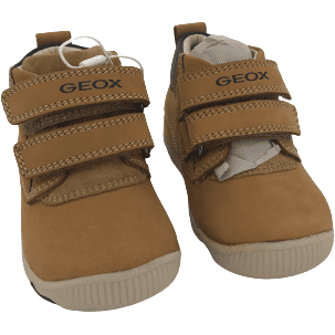 Geox Baby Shoes: Hook & Loop Fastener / Tan/ Suede / Size 3