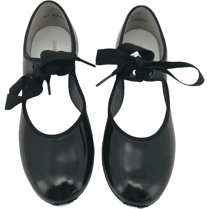 Johnny Brown Girl's Tape Shoes: Black/ Lace Up/ Size 3.5