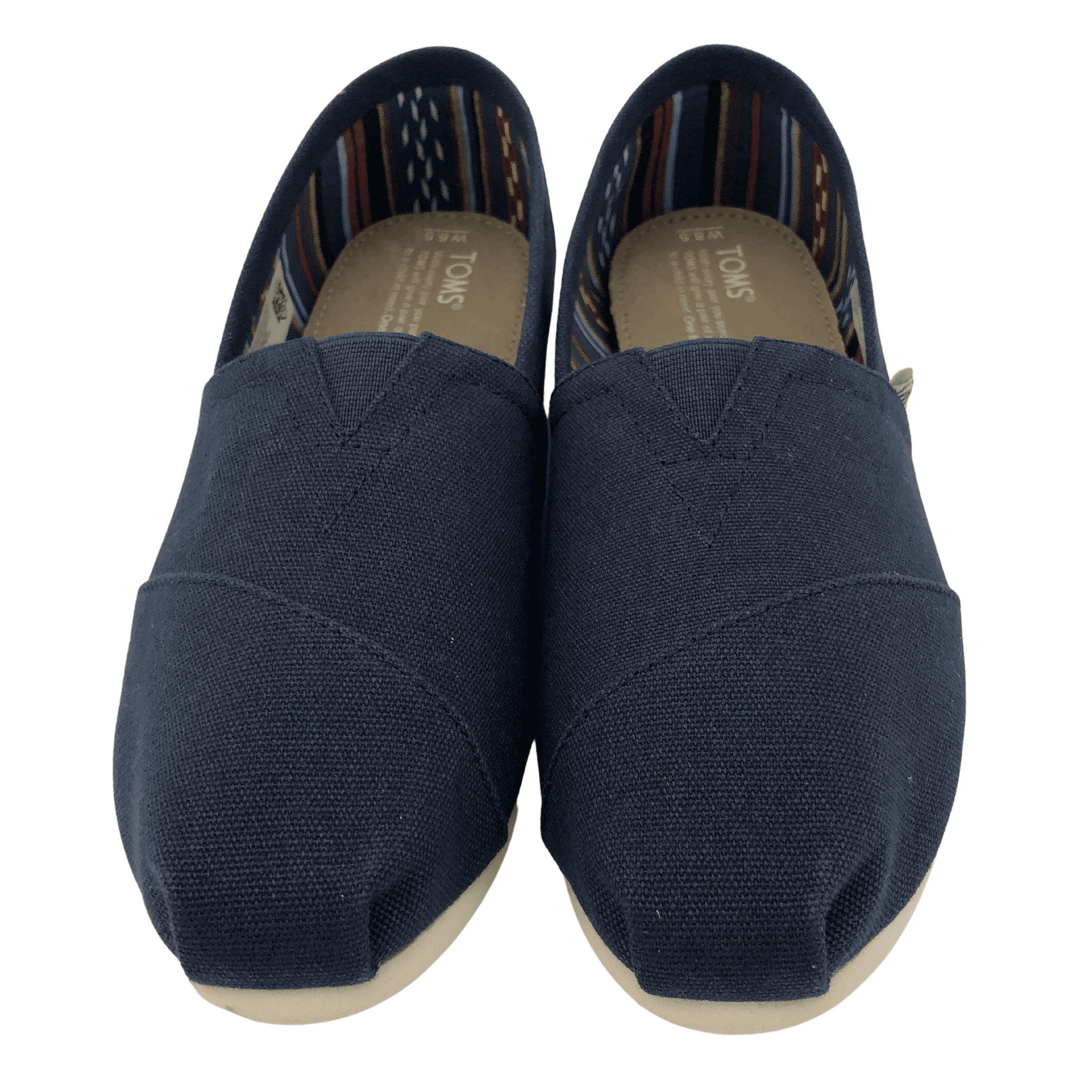 Toms Women's Canvas Shoes: Slip On: Navy Blue: Size 6.5