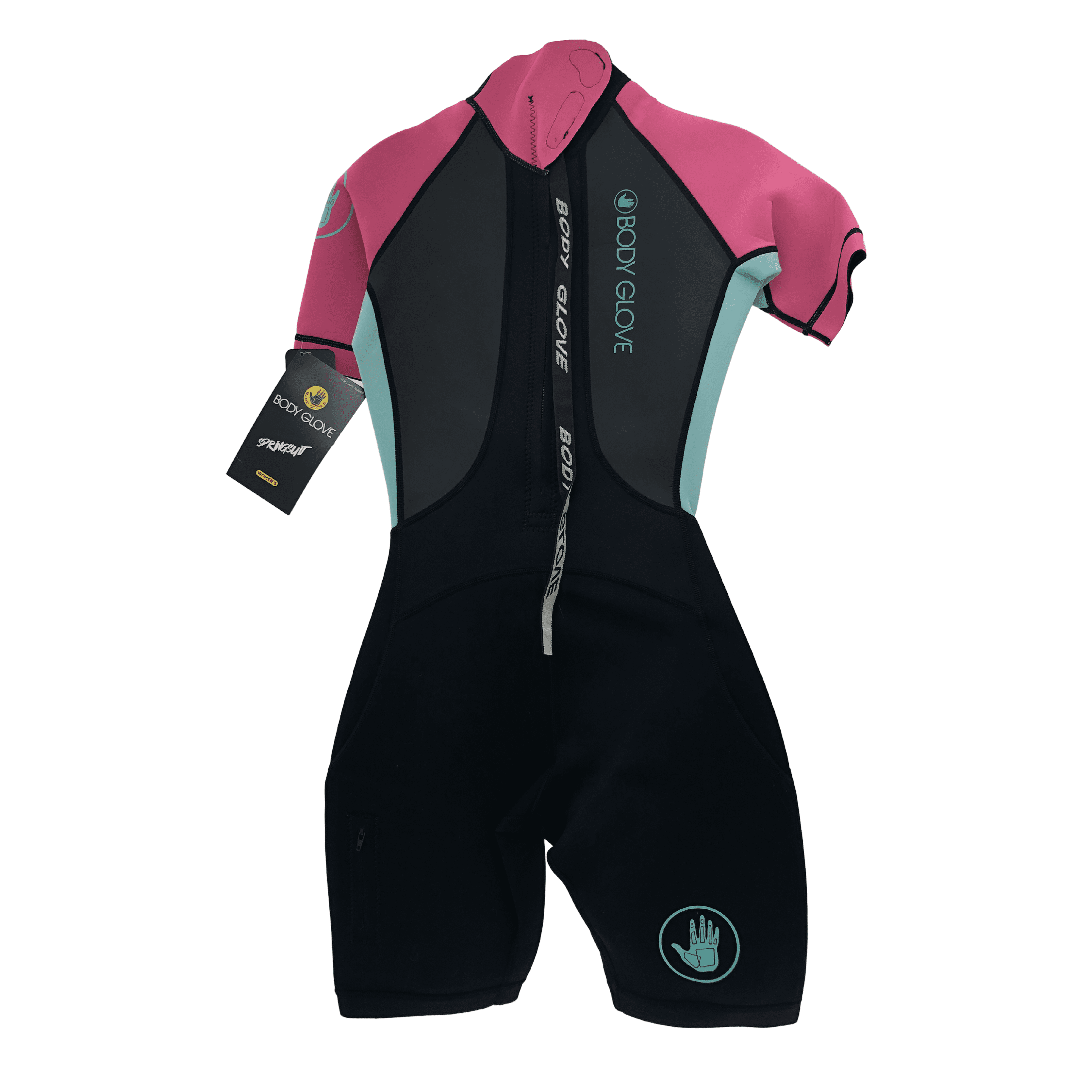 Body Glove Women's Wetsuit / Springsuit / Size: Medium 7/8 / Black/Pink