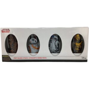 Disney Star Wars Pint Glass: 4 Pack **DEALS**