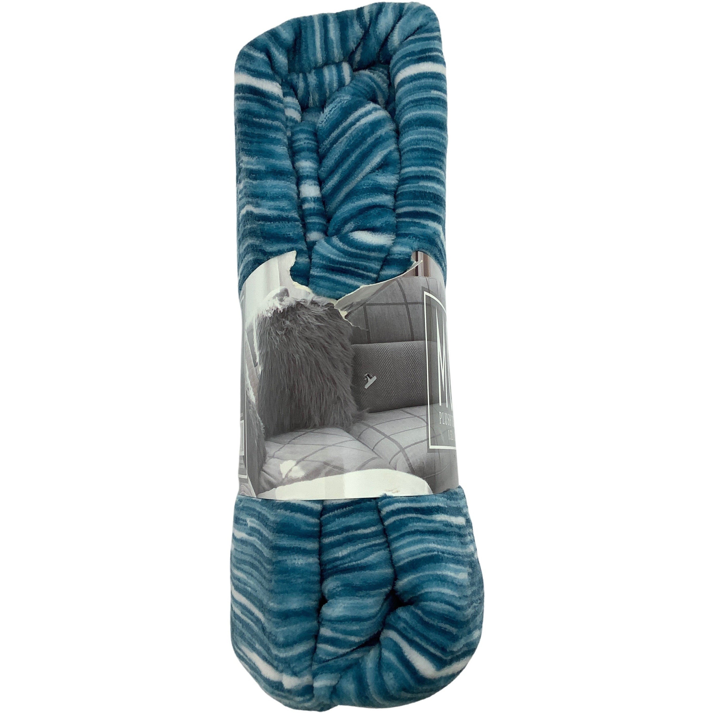 Life Comfort Moderne Plush Throw: Home Accent: Blue **DEALS**