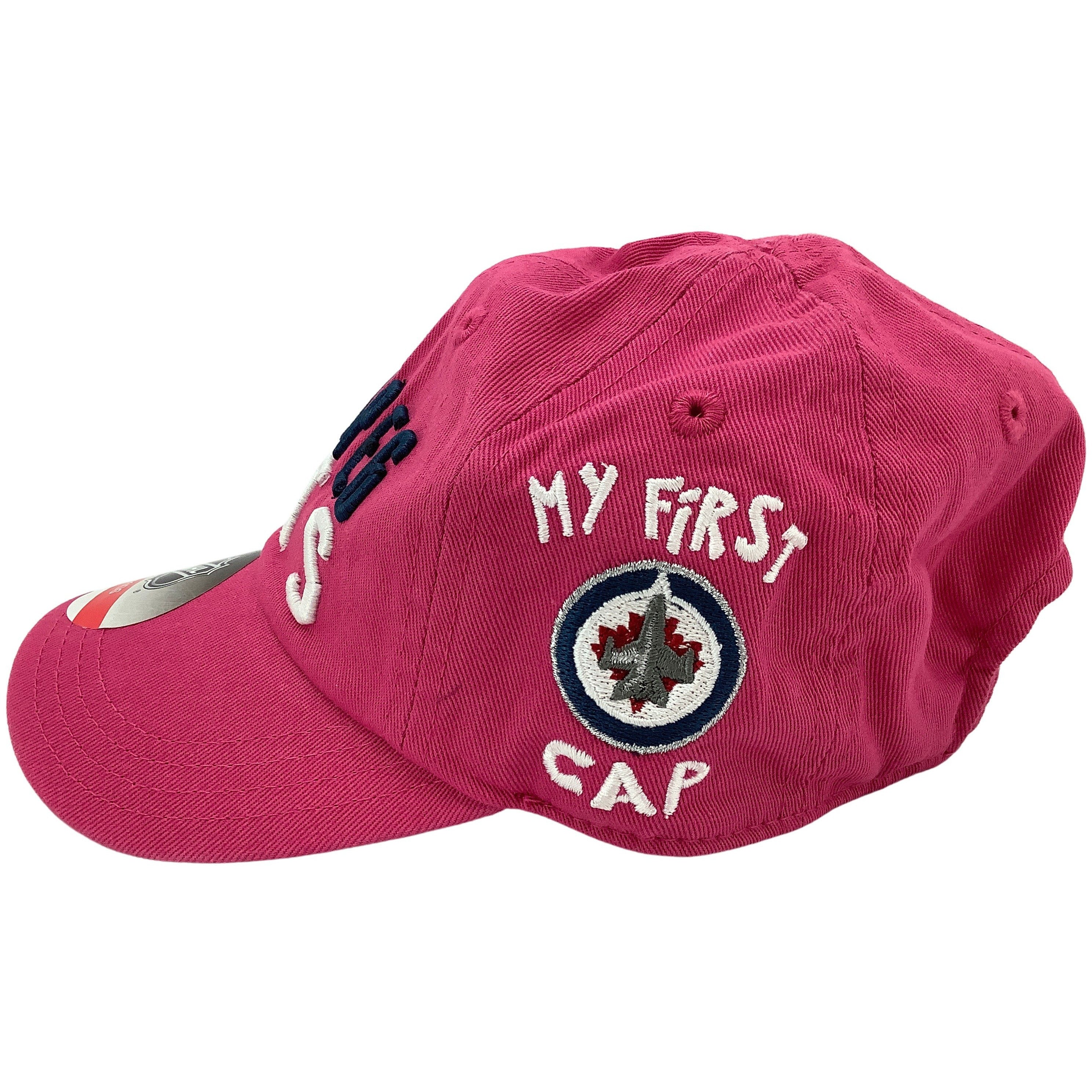 Winnipeg Jets Kids Baseball Cap: My First Cap: Pink