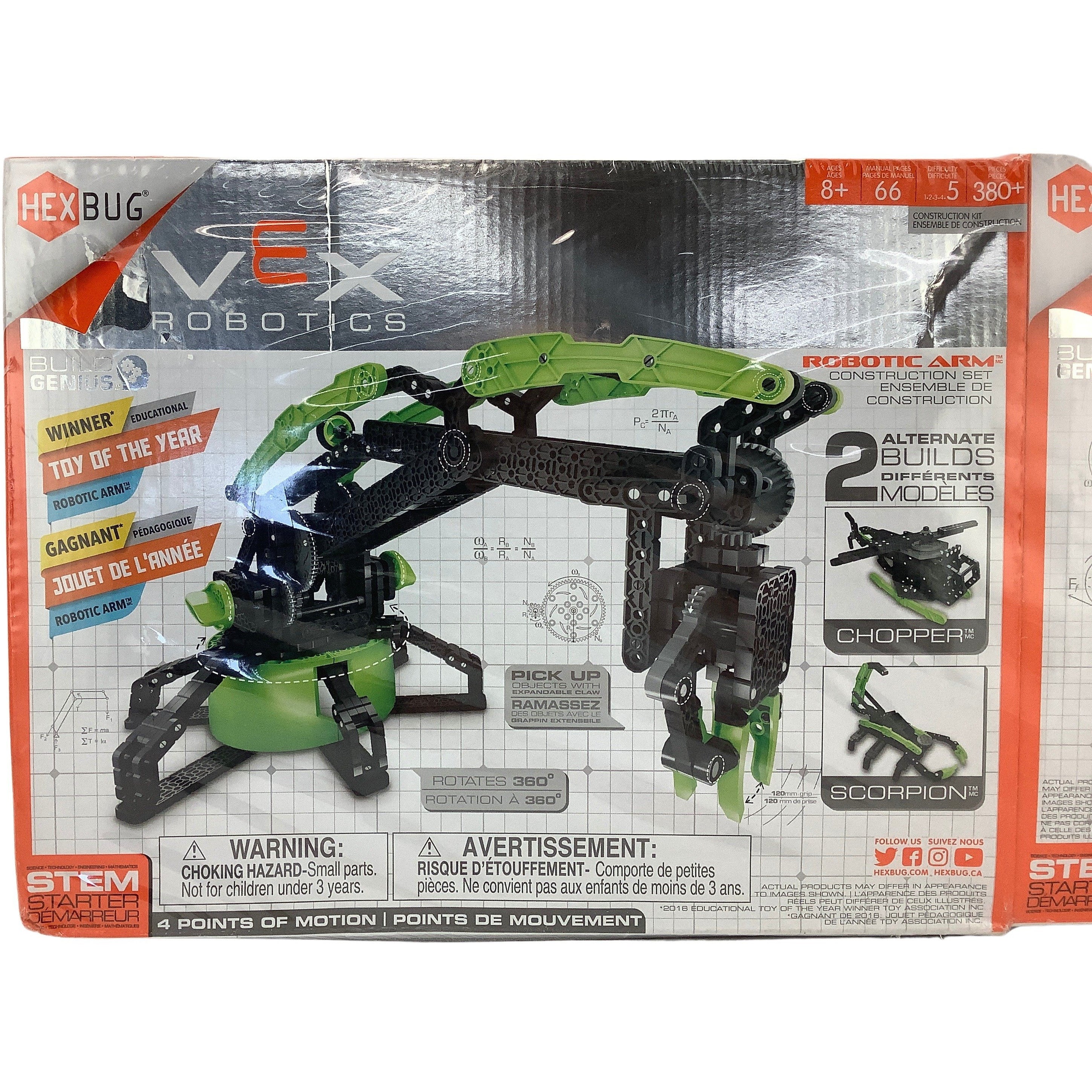 HexBug Vex Robotics 2 Pack: Robotic Arm and Hook Shot: Construction Kit **DEALS**