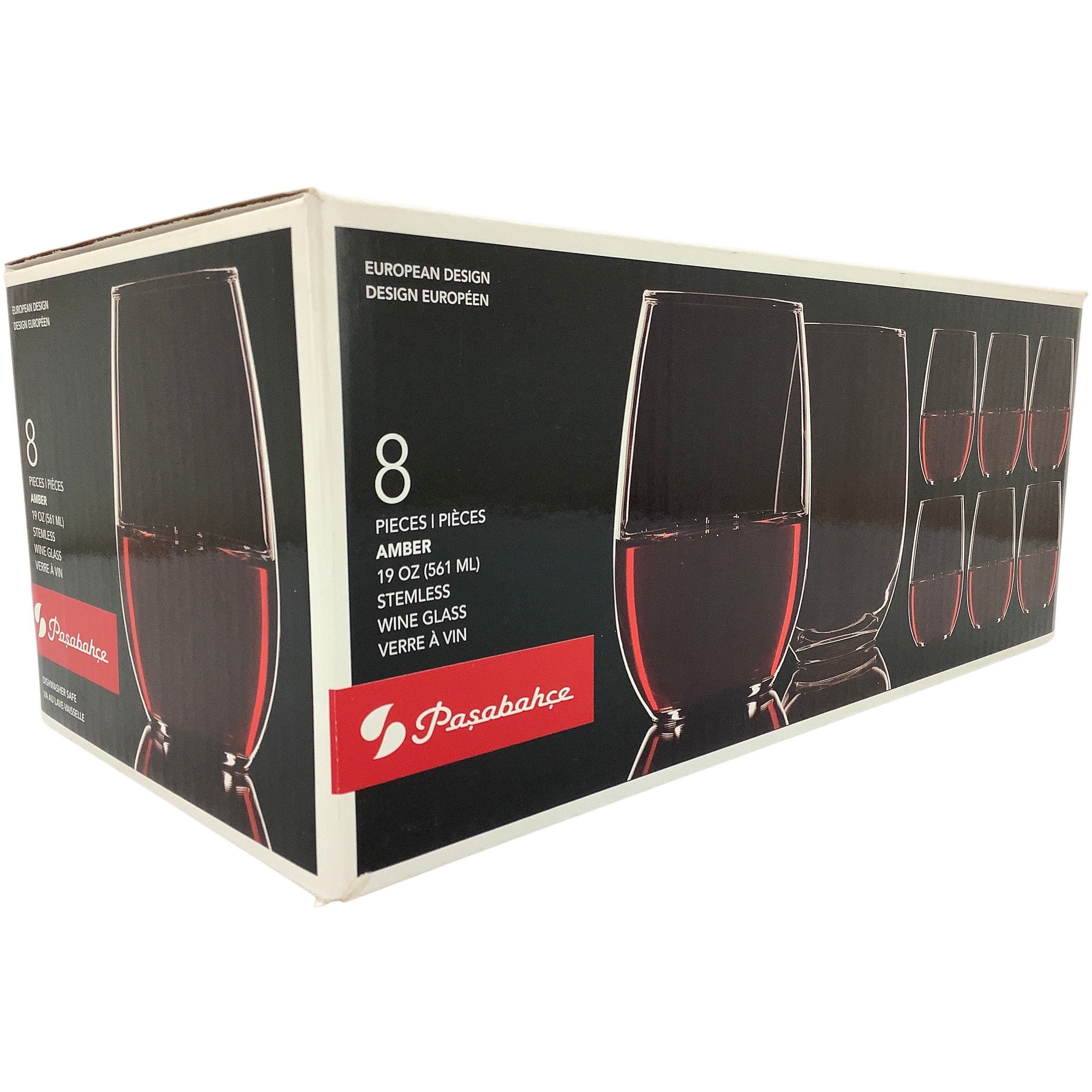 Pasabahce Stemless Wine Glasses: 8 Pack **DEALS**