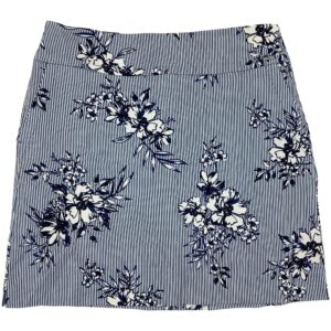 S.C & Co. Women's Skort / Blue & White / Floral Pattern / Stripes / Various Sizes