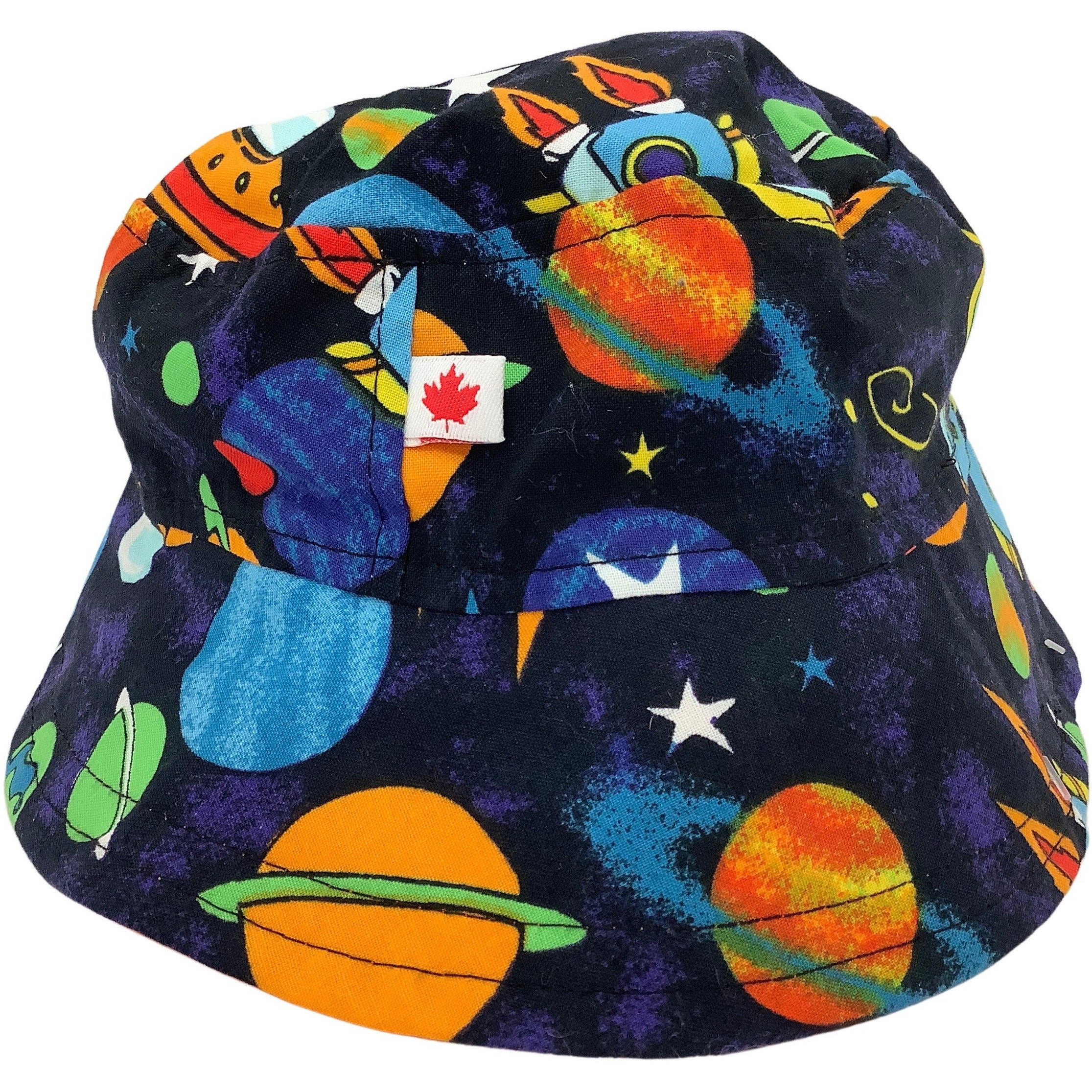 Snug As A Bug Children's Bucket Hat: Outer Space Theme: Various Sizes