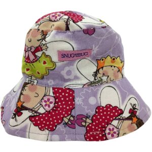 Snug As A Bug Children's Bucket Hat: Fairy Theme: Light Purple