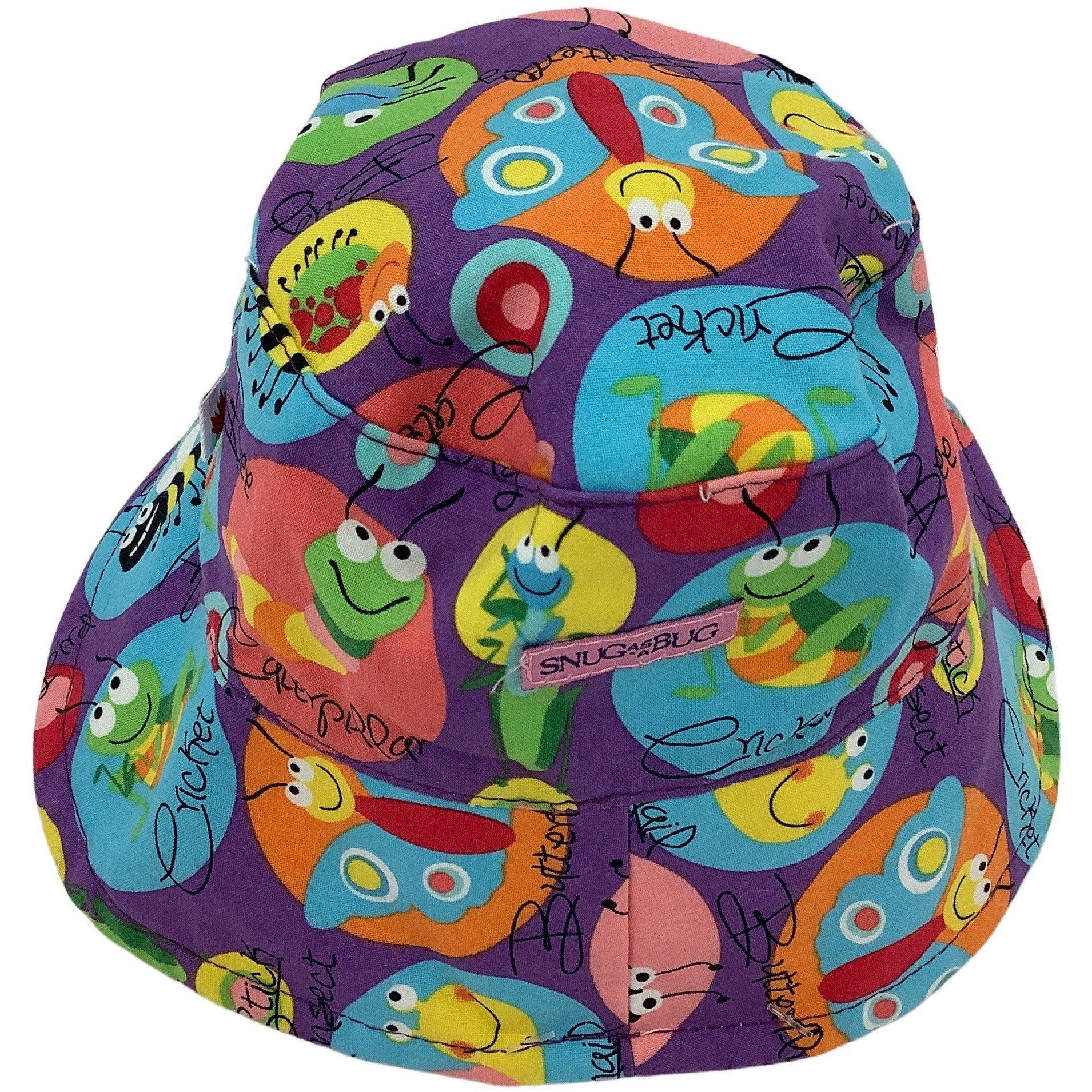 Snug As A Bug Children's Bucket Hat: Insects: Purple