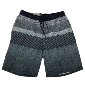 Kirkland Men's Swim Trunks / Grey with Stripes / Men's Summer Shorts / Various Sizes
