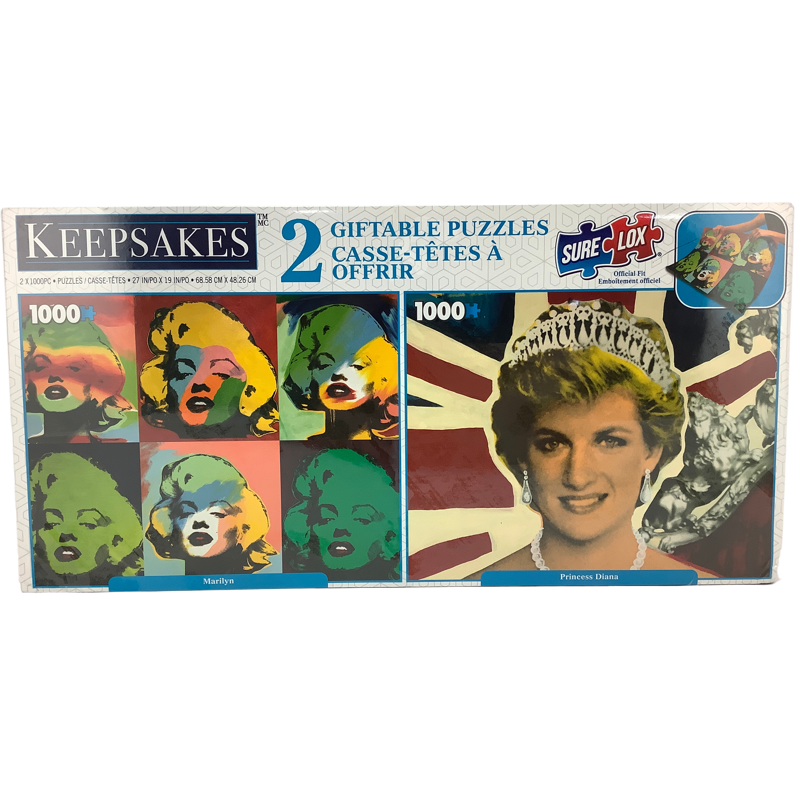 Keepsakes Pop Art Puzzles / 1000 Pieces / 2 Pack / Giftable Puzzles