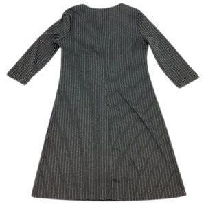 Rachel Roy Women's 3/4 Length Sleeve Dress: Grey with Stripes