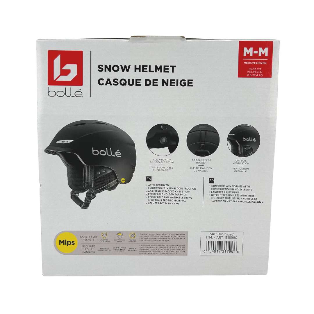 Bollé Matte Black Snow Helmet : Various Sizes1