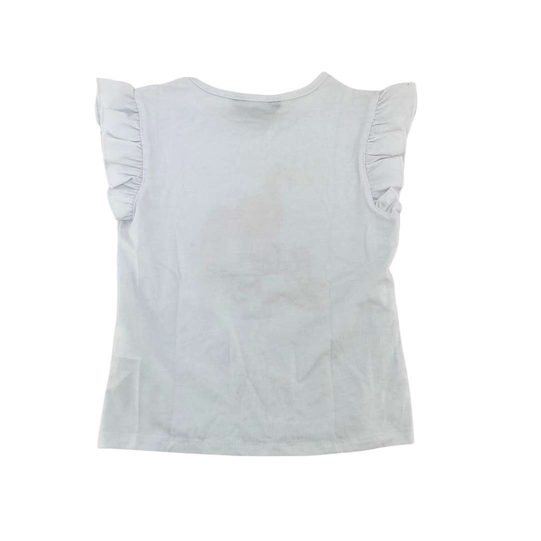 Preview Girl's White Flamingo T-Shirt 01