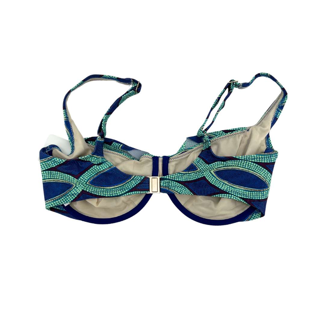 Rosa Faia Women's Blue 7 Green Underwire Bikini Top 01