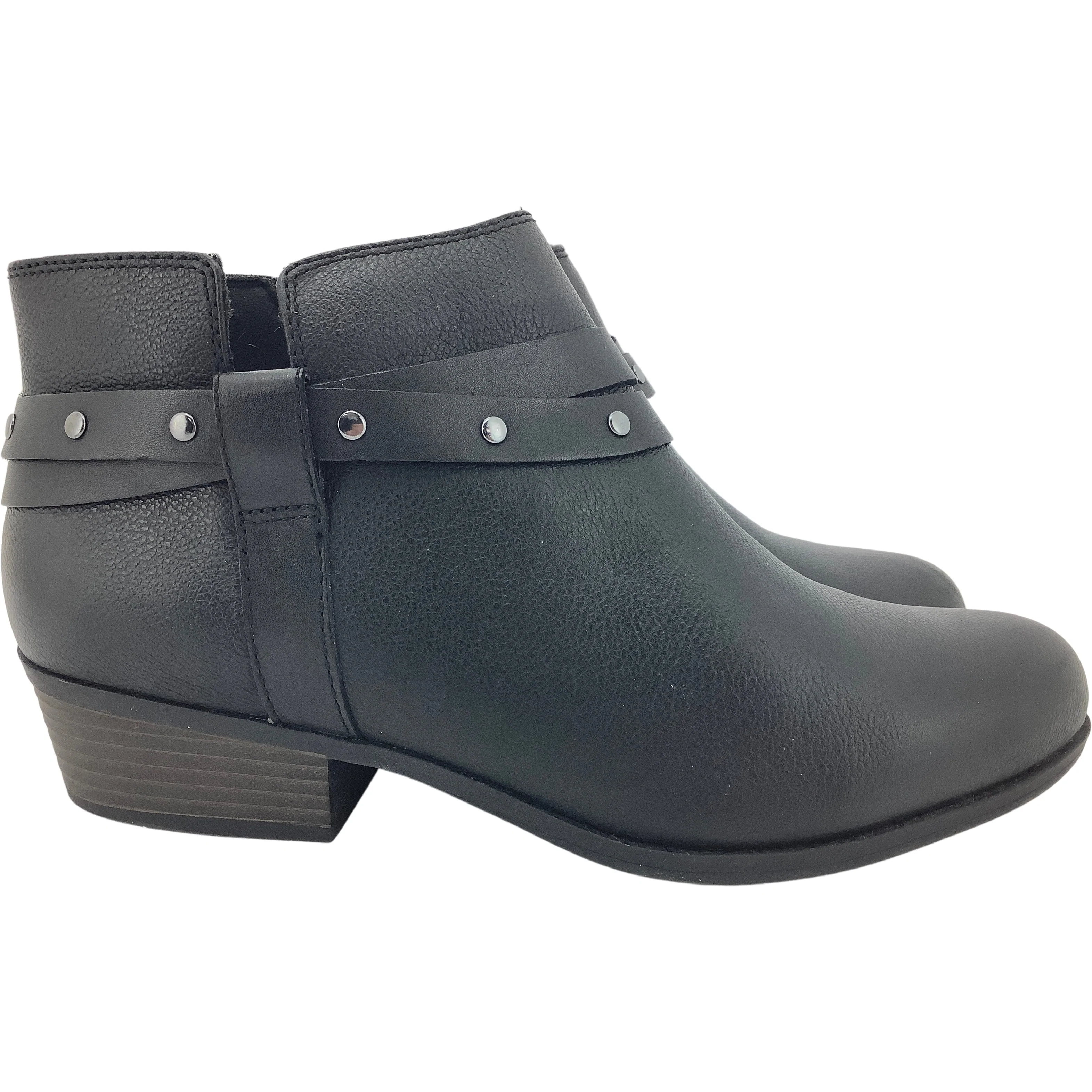 Clarks Women's Ankle Boots / Black / Women's Leather Boots / Size 9