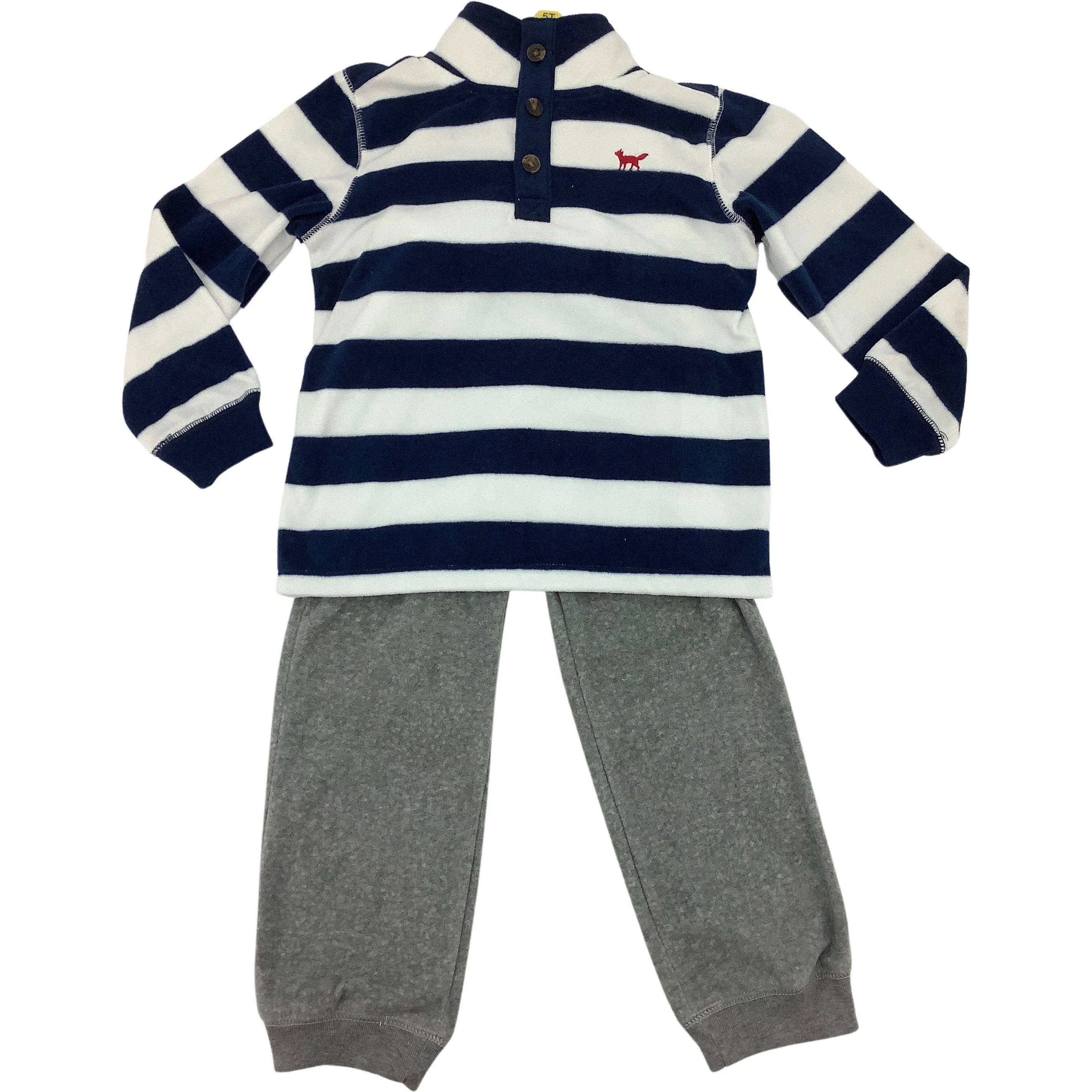 Carter's Boy's Fleece Set / Pants and Sweater Set / 2 Piece Fleece Set / Blue and White / Various Sizes