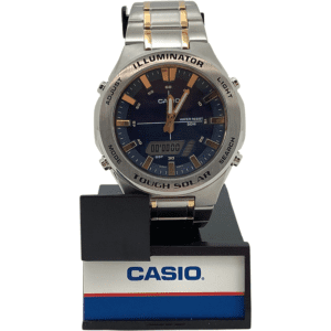 Casio Men's Combination Wrist Watch / Stainless Steel / Silver and Gold / Men's Accessories **DEALS**