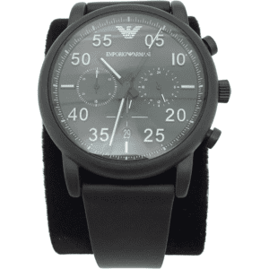 Emporio Armani Men's Analog Wrist Watch / Chronograph Watch / Black / Men's Accessories