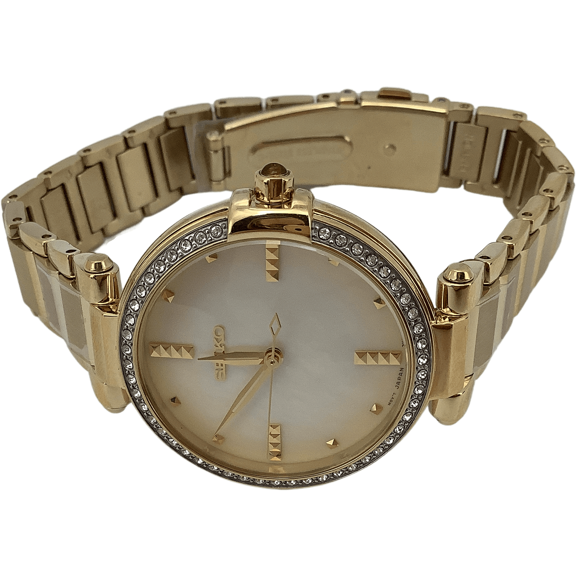 Seiko Women's Analog Wrist Watch / Gold / Curved Hadrlex Crystals / Women's Accessories